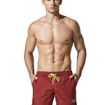 Men’s Neon Drawstring Swim Board Shorts