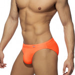 Men’s Solid Color Swim Briefs with Removable Pad