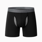 Breathable Sports Boxer Briefs with Open Fly