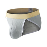 3 Pack Men's Soft Cotton High-Cut Stretch Fit Briefs