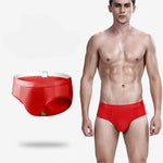 4 Pack Breathable Ice Silk Antibacterial Men's Briefs