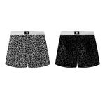 2 Pack Men's Leopard Print Anti-Odor Comfy Waistband Boxer Briefs