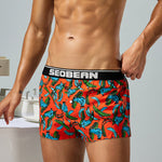 Men's Loose-Fit Printed Cotton Boxers