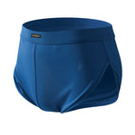 2 Pack Men's Sport with Detachable Pouch Quick-Dry Mesh Side Vent Boxers Briefs