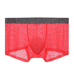 3 Pack Men's Lace Breathable Sweat-Wicking Trunks