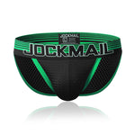 Men's Color Fabric Elastic Waistband Bikini