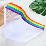 2 Pack Men's Rainbow Mesh Lightweight Breathable Bikinis