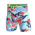 3 Pack Men's Trendy Prints Quick-Dry High-Stretch Snug Fit Activewear Tights