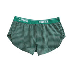 3 Pack Men's Mid-Rise & Breathable Striped Design Soft Boxers