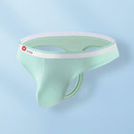 3 Pack Men's Ice Silk Sexy U-Shaped Pouch Kiss Thong