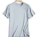 Modal Summer Short Sleeve T-Shirt Men Crew Neck Solid Color Casual Underwear Mens Clothing