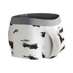 2 Pack Men's U-Pouch Side Vent Printed Trunks