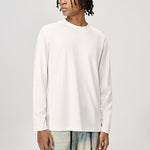 Men's Long-Sleeve Round Neck T-Shirt, Loose and Skin-Friendly Base Layer
