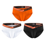 2 Pack Men's Stylish V-Shaped Waistband Briefs