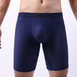 3 Pack Men’s Anti-chafing Mesh Long Boxer Briefs