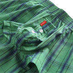 2 Pack Men's Cotton Plaid Boxers with 3D U-Pouch and Button Fly