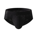 3 Pack Men's Cooling Silktech Briefs - U-Pouch Design & Checkered Antibacterial Lining