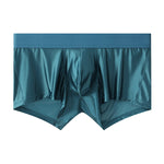 3 Pack Men's Wide Elastic Waistband Solid Color Enhancing Pouch Trunks