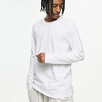 Men's High-Quality Long Sleeve Oversized & Skin-Friendly  Solid Color Loungewear Tops
