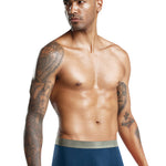 3 Pack Men's Solid Color Lightweight Comfortable Breathable Seamless Trunks