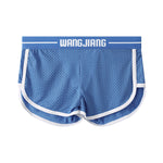 2 Pack Men's Ice Silk Loose-Fit Home Sleep Mesh Breathable Boxer Shorts