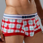 Men’s Relaxed Plaid U Pouch Trunks