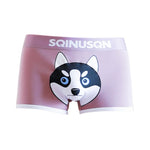 3 Pack Men's Comfortable Cotton Printed Mid-Rise Anti-Chafing Trunks