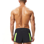 Men's Casual Athletic Shorts with Zipper Pockets and Lining