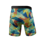 3 Pack Men's Printed Sports Boxer Briefs With Functional Fly