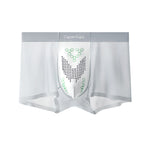 3 Pack Men's Thin Bare-Skin Seamless Ice Silk Moisture-Resistant Trunks
