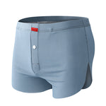 3 Pack Men's Ice Silk Loose-Fit Wide Comfy Waistband Soft Boxer Shorts
