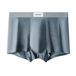 3 Pack Men's Cooling Satin-Mesh Seamless Ice Silk Antibacterial Trunks