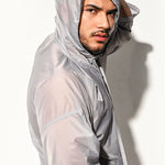 Men’s Half Sleeve Hooded Activewear Tops