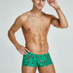 2 Pack Men's Breathable Cotton Printed Low-Rise Seamless Comfort Trunks