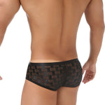 2 Pack Men's Mesh Breathable Large U-Pouch Quick-Dry Low-Rise Sexy Trunks