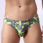 2 Pack Men's Camo Print U-Pouch Briefs