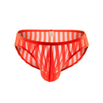 3 Pack Men's Sexy Striped Sheer Mesh Bikini