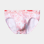 4 Pack Men's Antibacterial Cotton Breathable with Trendy Print Briefs