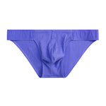 2 Pack Men's Low-Rise High-Cut Ribbed Cotton Bikini