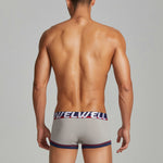 3 Pack Men's Low-Rise Premium Cotton Seamless Comfort Stretch Fit Trunks