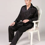 Men's Classic Satin Pajama Set Sleepwear