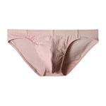 3 Pack Men's Solid Color Minimalist Style Breathable Cotton Briefs