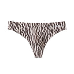 4 Pack Men's Seamless Leopard Print Low-Rise & Quick-Dry Thongs