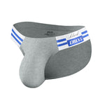 2-pack Men's High-cut Cotton Navy Striped Stretch Briefs