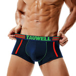 2 Pack Men's Low-Rise Cotton Breathable Trunks Suitable for Sports
