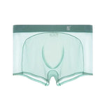 Men's Sheer Elegance Mesh Panels Breathable One-Piece Seamless Trunks