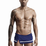 Men's Stylish Homewear Cotton Toweling Side Slit Shorts