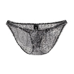 4 Pack Men's Ice Silk Cooling Mesh Breathable U-Pouch Leopard Print Bikinis