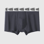 4 Pack Men's 10A Antibacterial Cotton Trunks with Oyster Massage Pouch