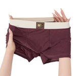 4 Pack Men's Light-Luxury Loose Fit Breathable & Comfortable Trunks